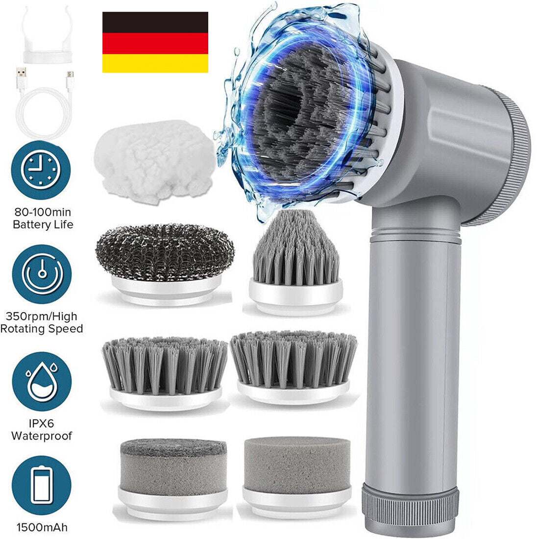 NAVANZA 5-IN-1 PRO POWER SCRUBBER